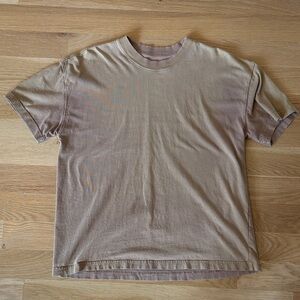 All Saints Light Brown Short Sleeve Tee